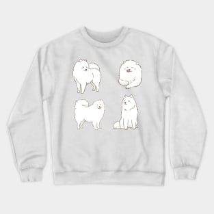 Cute Samoyed dog sticker pack Crewneck Sweatshirt